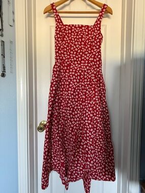 Abercrombie & Fitch Red Floral Maxi Dress